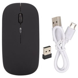2.4GHz Wireless Mouse 10M Connection 1600 DPI Rechargeable Silent Wireless Mice with Colorful Backlight for Office Home
