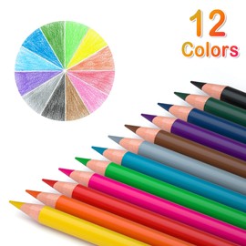 Shuttle Art Colored Pencils Bulk, 408 Pack Coloring Pencil Set Plus 20 Sharpeners, 12 Assorted Colors, Classroom Pack School Supplies