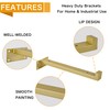 EZYDECOR 6Pcs Floating Shelves Brackets Heavy Duty Wooden Shelf Brackets