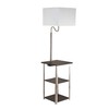 Ore International 6951ASN Dru Square Side Table Floor Lamp &
