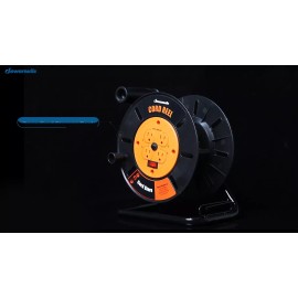DEWENWILS Extension Cord Reel Open Power Storage Reel with 4-Grounded Outlets