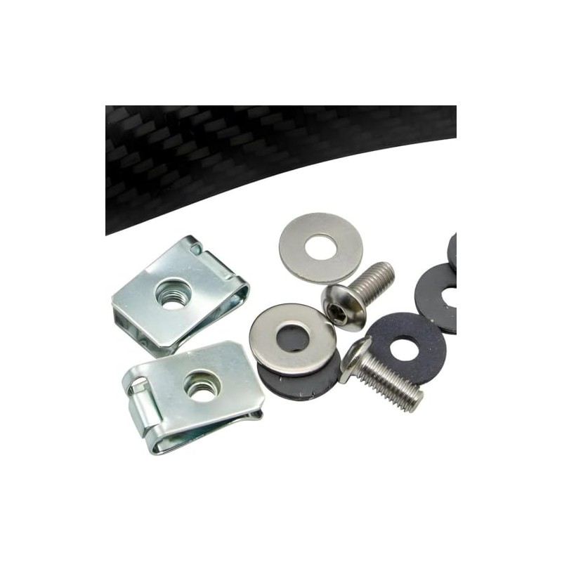 LeoVince Heat Shield Replacement Part Set Exhaust System Carbon for