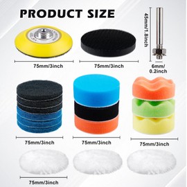 WEGREAT Headlight preparation set: 41 pieces headlight restoration set, car polishing pad set for car and motorcycle, DIY headlight restoration kit with sandpaper, polishing sponge