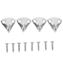 Alomejor Fender Hooks 4 Pieces Stainless Steel Boat Fender Clips Quick Attachment Hooks for Boat Hanger Boat Accessories