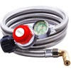 TOHONGADON 6 FT Propane Adapter Hose with 0-30 PSI High-Pressure