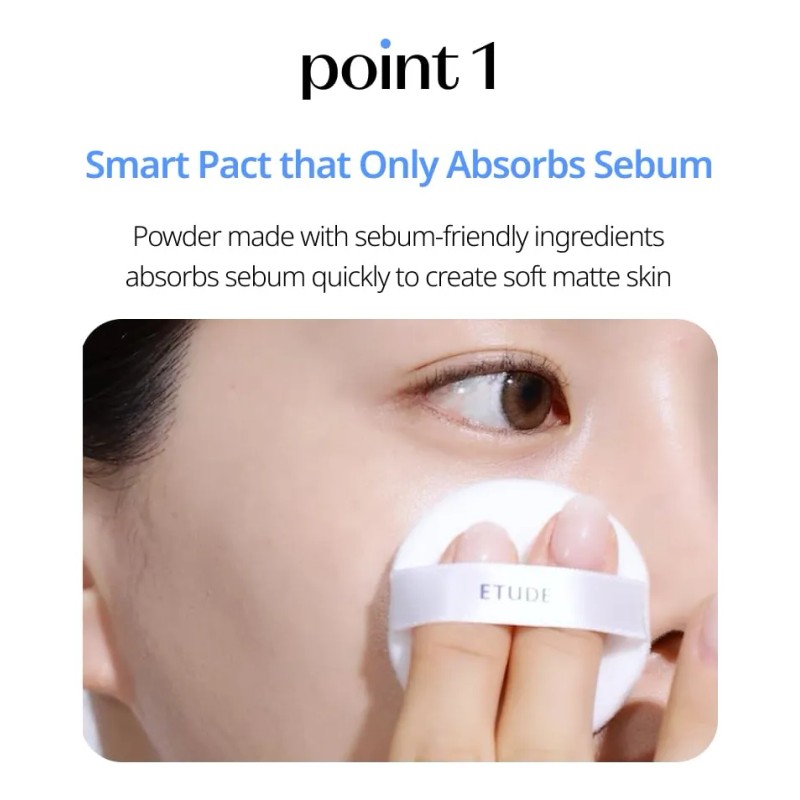 Polvo Mineral Etude Sebum Soak Pact 23ad Control De Grasa