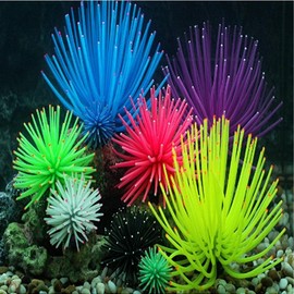 Artificial Aquarium Jellyfish Suction Cup Coral Underwater Plant Decor Tank Type E GD14692 100ea