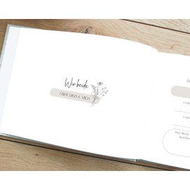 heeaven Unsere Hochzeitstage | Tagebuch Hochzeitstage | Unsere Geschichte | Hochzeitstagebuch | Erinnerungsalbum DIN A5