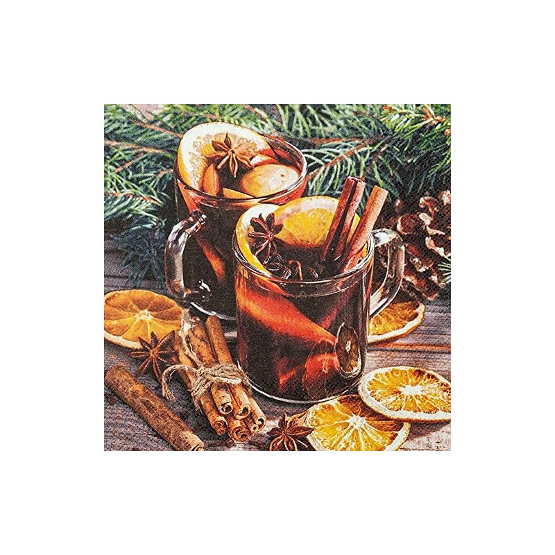 20 Small Cocktail Napkins Gl?hwein Freshly Prepared | Christmas |