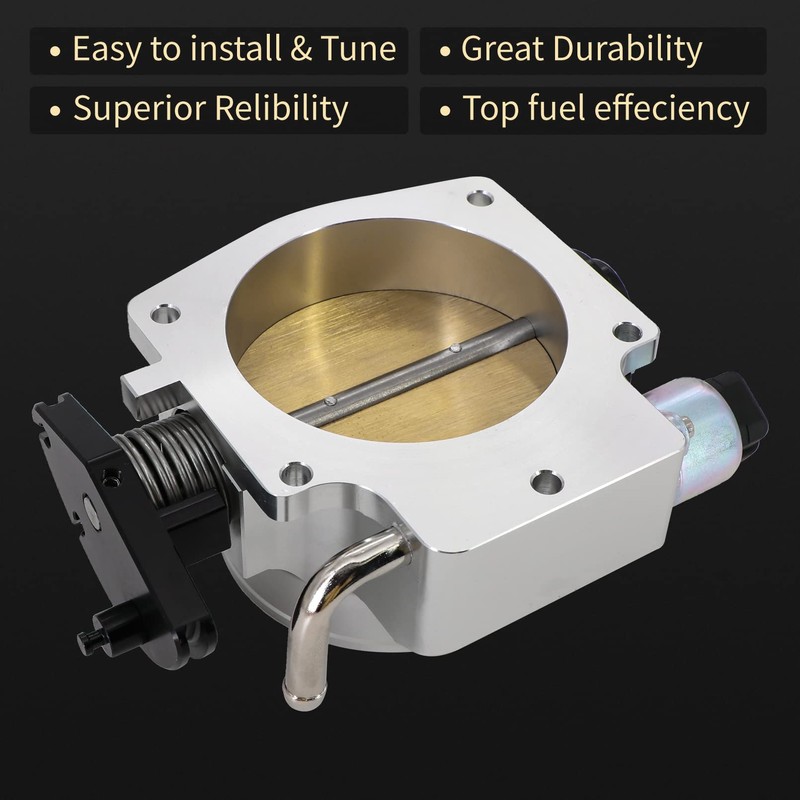 Tektall 92mm Aluminum Throttle Body with Throttle Position Sensors TPS