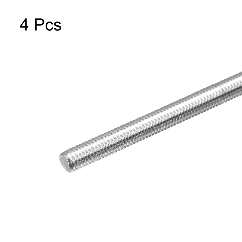 sourcing map Fully Threaded Rod M5 x 300 mm 0.8