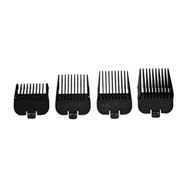 Andis 4 Piece Animal Comb Set; Sizes: 1/8", 1/4", 3/8", 1/2", Black, 21318, (pack of 4)