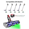 Upgraded 2 Brushes Vacuum Head Replacement for Dyson V7/V8/V10/V11/V15/SV10/SV11/SV12/SV14/SV15/SV22((Not for