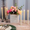 Baquler 50 Pcs 9.7 Inches Flameless Taper Candles Bulk Battery