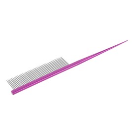 IWOWHERO Multifunctional Dog and Cat Hairstyle Comb for Shedding Dematting Knot Prevention Comfortable Grip for Easy Grooming Purple