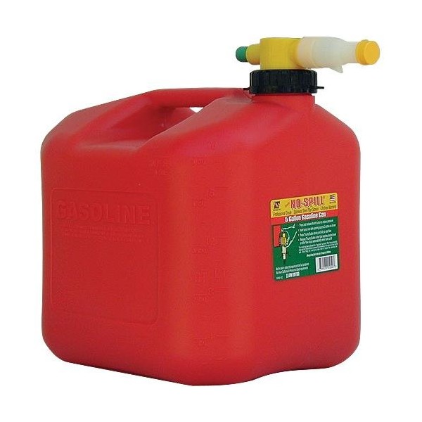 No-Spill CARB Fuel Can - Red, 5 Gallon Capacity