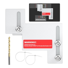 RVBOATPAT Generator Interlock Kit Fit for Eaton Cutler Hammer Challenger BR Series and CH Series 150 or 200 amp Panels 1 1/4 to 1 1/2" Space Between Main and Generator Breaker