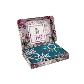 UNIQUE CORN Set of 2 Tea Towels, Cotton, Modern, Colourful, 45 x 65 cm, in Charming Gift Packaging