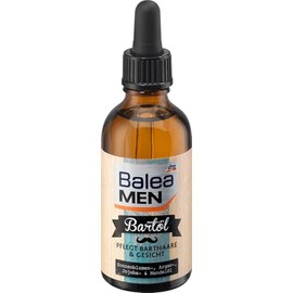 Balea MEN Beard Oil, 50 ml Bottle - Perfect for daily beard styling - Enriched with sunflower, argan, jojoba and almond oil