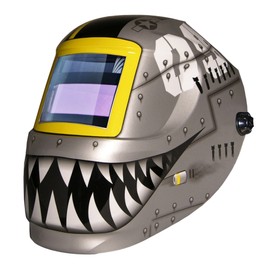 Carrera Welding Helmet with Auto Darkening 1000F Filter (Fighting Tiger)