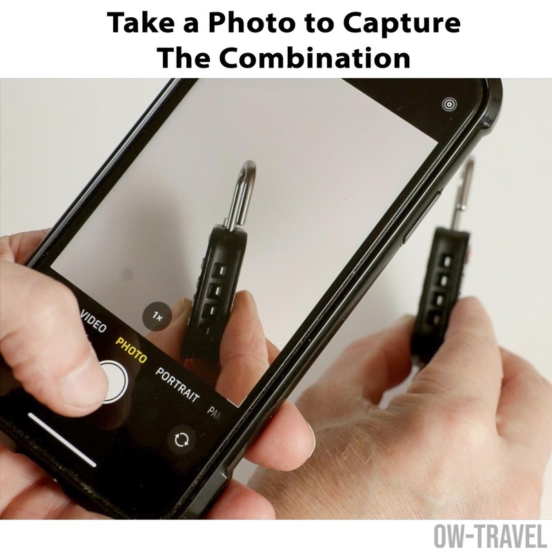 OW-Travel Suitcase Locks 4 Pack Black. 4 Digit TSA Approved