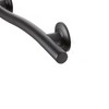 Seachrome 48" Designer Wave Shaped Shower Grab Bar, Matte Black