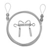 20.7FT/6.3M Stainless Steel Clothes Lines for Hanging Clothes Outside-DEWEL Clothesline