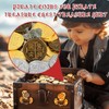 Byhoo 100 Pcs Metal Pirate Token Coins Set, Realistic Treasure