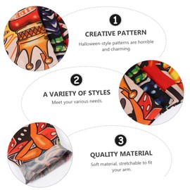 ABOOFAN 2sets Breathable Tattoo Sunscreen Sleeves for Men Women Cooling Arm Guard for Riding Golfing Fishing 6pcs*2