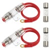 BOJACK 8 Gauge AWG 1ft Power Wire with 100 Amp