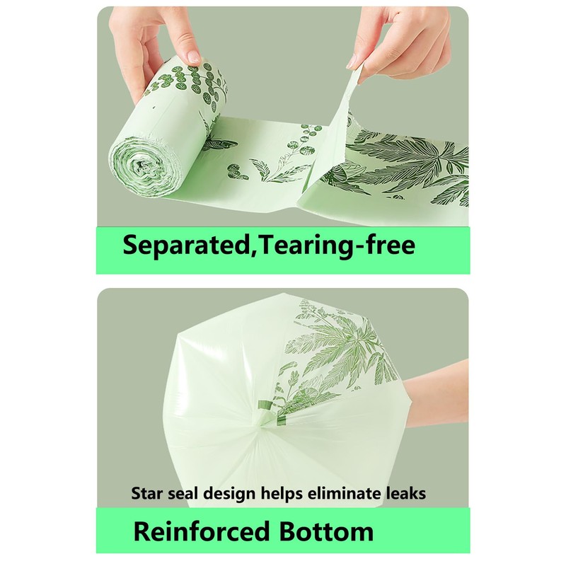 55pcs Small Trash Bags for Bathroom, Office, Kitchen,Bedroom Waste Bin