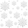 Naler 50 Copos de Nieve para Árbol de Navidad Blancos