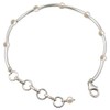SilverStarJewel Pulsera de perlas de 7.7 pulgadas de plata 925