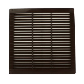 VONLIS® Ventilation Grille Exhaust Grille Slat Grille Plastic Square 250 x 250 mm Brown