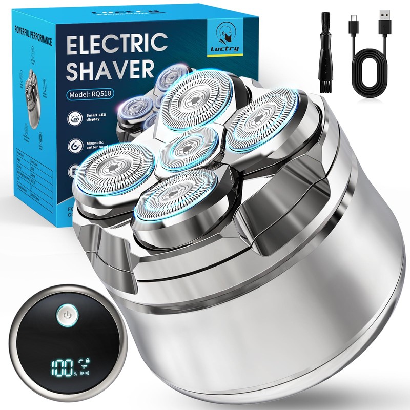 Luctry Head Shavers for Bald Men, Magnetic Electric Razor Hair