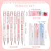 Breling 30 Pcs Kawaii Peach Mechanical Pencil Christmas Stationery Gift