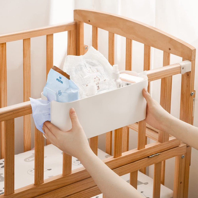 Infreecs Bedside Caddy for Hanging, Bed Organiser for Hanging, Hooks