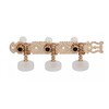 Gotoh Classical Tuners with white pearloid buttons, mounting screws included