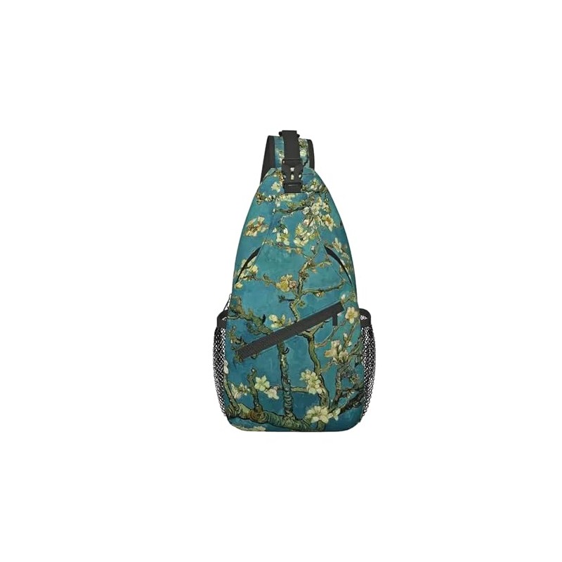 Van Gogh Shoulder Sling Bag Polyester (Almond Blossoms)
