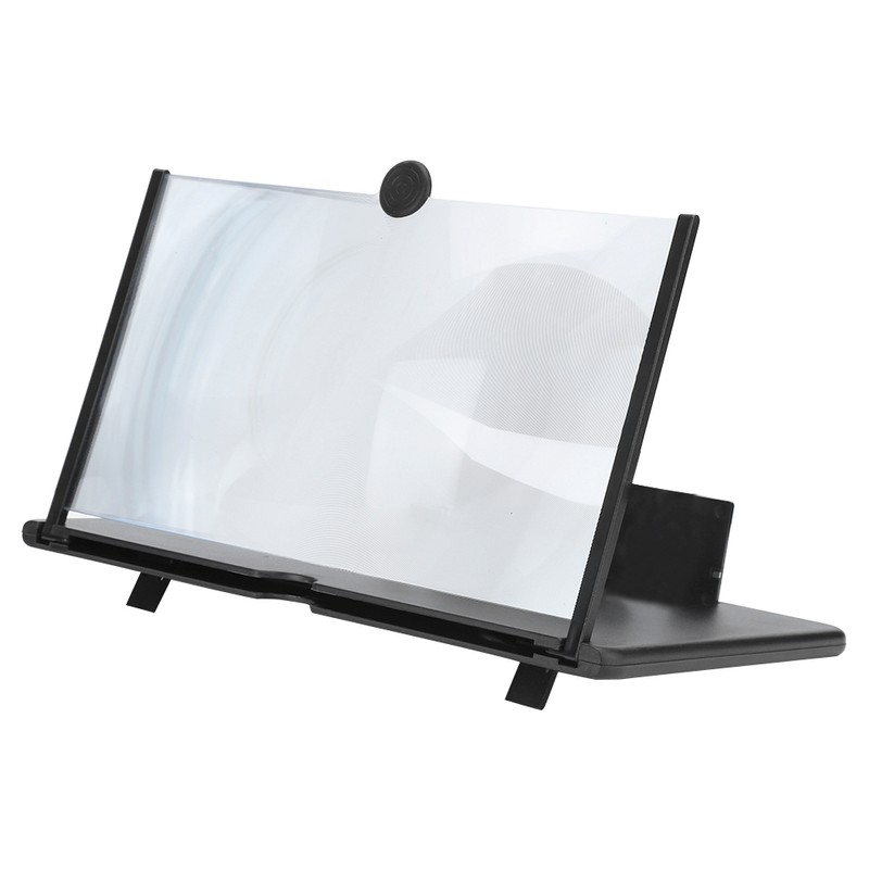 Universal 12in Phone Screen Magnifier Folding Display Magnifying Amplifier 3D