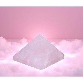 Pirmide de Cuarzo Rosa, 0.59 Inch, Figura Tallada para Meditacin, Decoracin Hogar, Creativo, Decorativo para Interiores, Ideal para Relajacin,...     