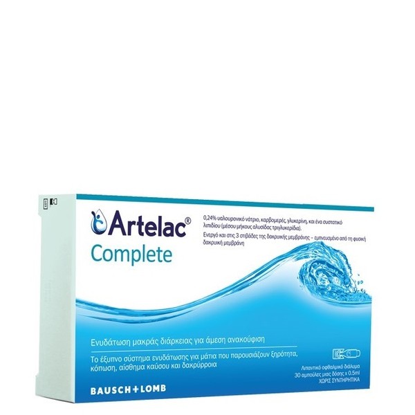 Bausch & Lomb Artelac Complete Lubricating Ophthalmic Drop, 30x0.5ml