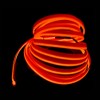 Orange EL Wire with 6mm Sewing Edge 10m Neon Wire