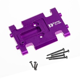 RampCrab Skid Plate Transmission Mount for AX24, Aluminum Alloy Mount for AX24 XC-1, Upgrades Parts for 1/24 RC Crawler Car, Purple