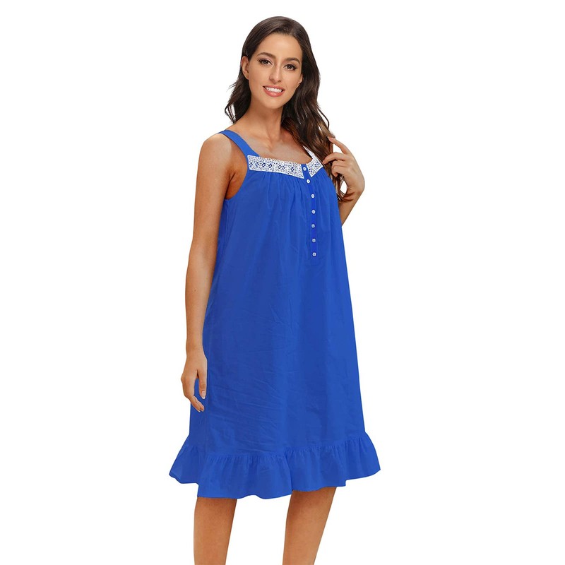 IZZY + TOBY - Camisón sin mangas para mujer, vestido