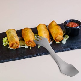 2-IN-1 Spork Titanium Spoon Fork Picnic Traveling Camping Tableware