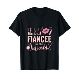 Boyfriend Fiancee Gift Newly Engaged Couple T-Shirt