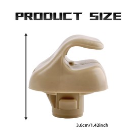 SamWinGear 2PCS Sun Visor Clips for Cars, Visor Clip Hook for Honda Accord Civic Odyssey CRV Pilot Sunvisor Retainer Clips Bracket Hanger Replacement Accessories 88217S01A01ZA 88217S04003ZA(Beige)