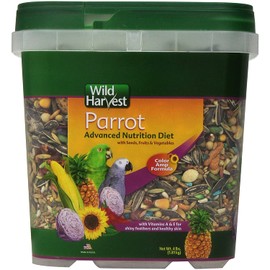 Wild Harvest WH-83542 Wild Harvest Advanced Nutrition Diet for Parrots, 4-Pound