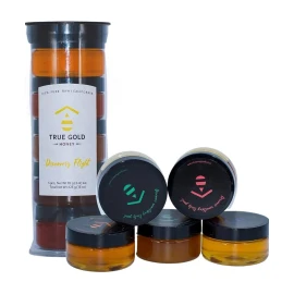 True Gold Honey Discovery Flight - 100% Pure Raw Unfiltered Honey Variety Pack